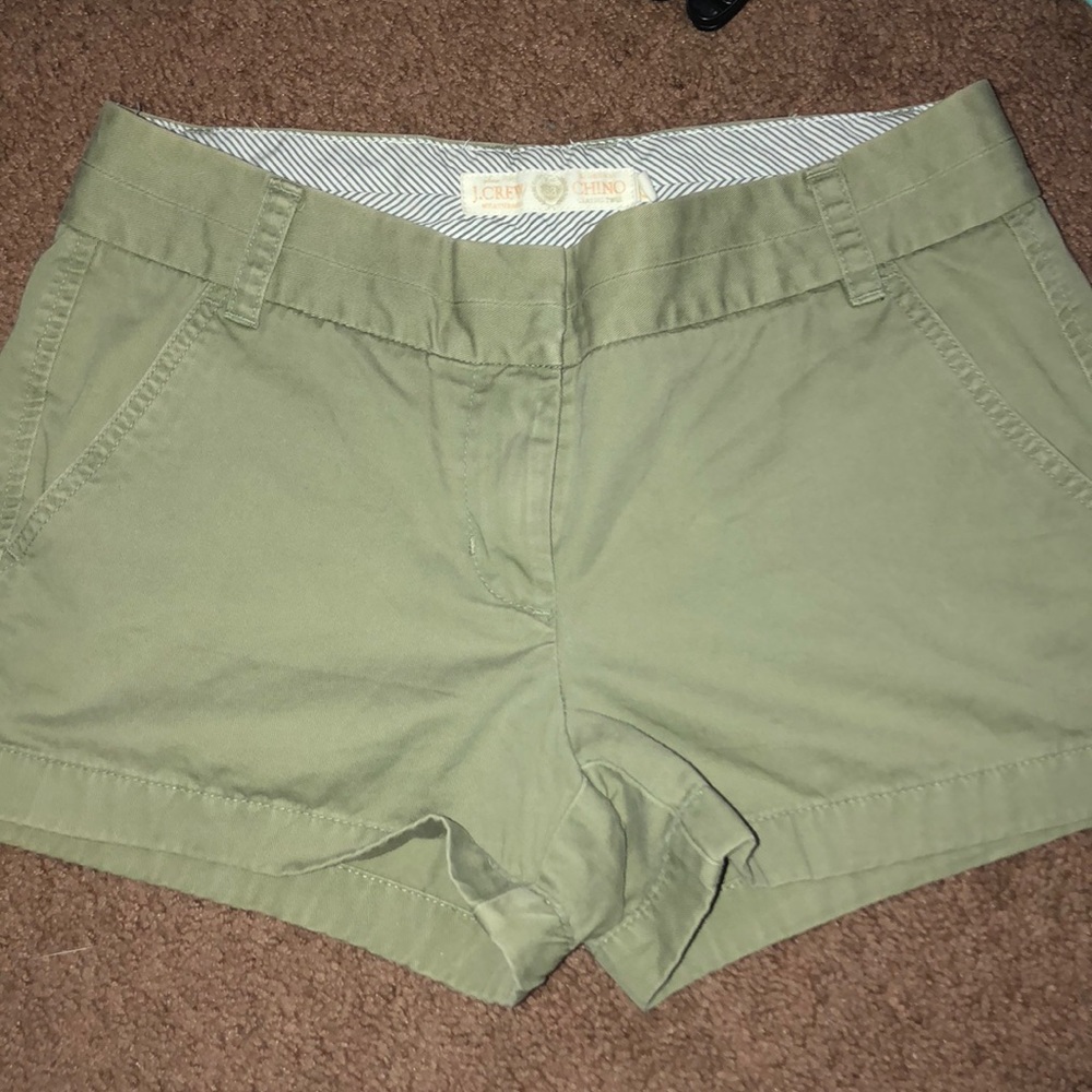 J.Crew hunter green shorts